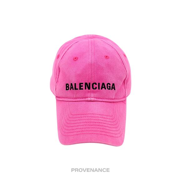 🔴 Balenciaga Embroidered Logo Cap - Washed Pink - Picture 1 of 11